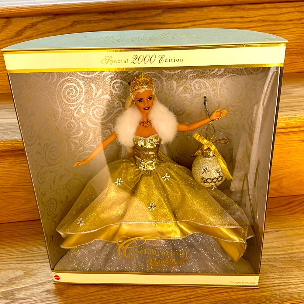 Special 2000 Edition Celebration Barbie Doll by Mattel (2000) NIB w/Ornament